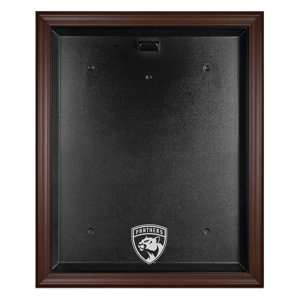 Florida Panthers Brown Framed Logo Jersey Display Case