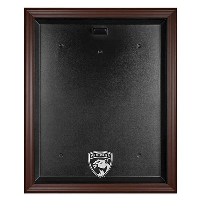 Florida Panthers Brown Framed Logo Jersey Display Case