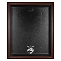 Florida Panthers Brown Framed Logo Jersey Display Case