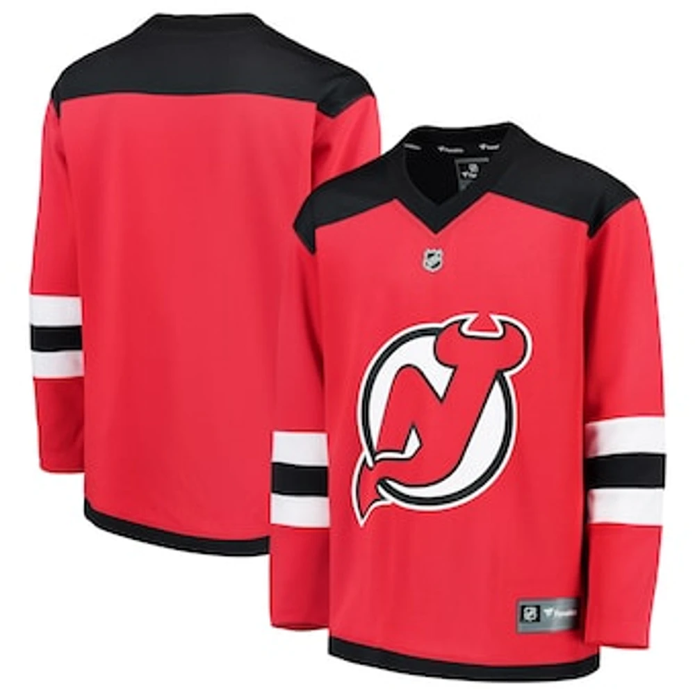 Youth Fanatics Red New Jersey Devils Home Replica Blank Jersey