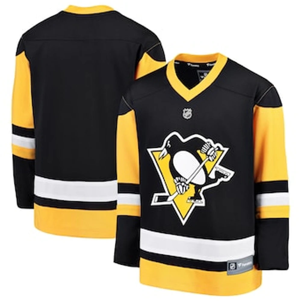 Youth Fanatics Black Pittsburgh Penguins Home Replica