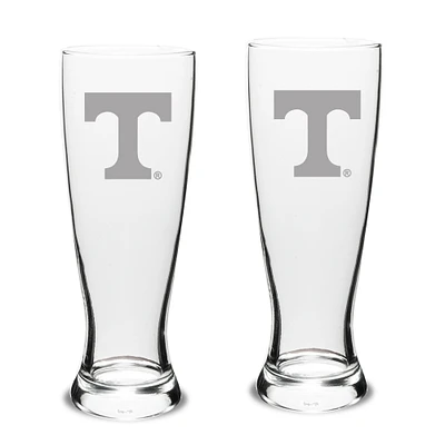 Tennessee Volunteers Set of 2 Stylish University Pilsner Glasses