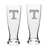 Tennessee Volunteers Set of 2 Stylish University Pilsner Glasses