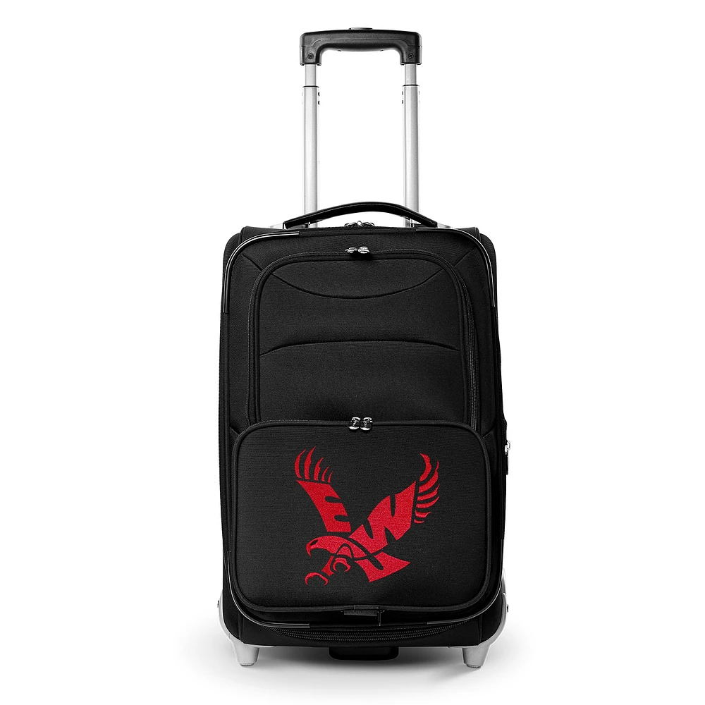 MOJO Black Eastern Washington Eagles 21" Softside Rolling Carry-On Suitcase