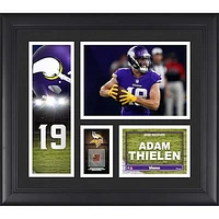 Adam Thielen Minnesota Vikings Framed 15" x 17" Player Collage with a Piece of Game-Used Football