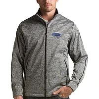 Men's Antigua Heather Gray Orlando Magic Golf Full-Zip Jacket