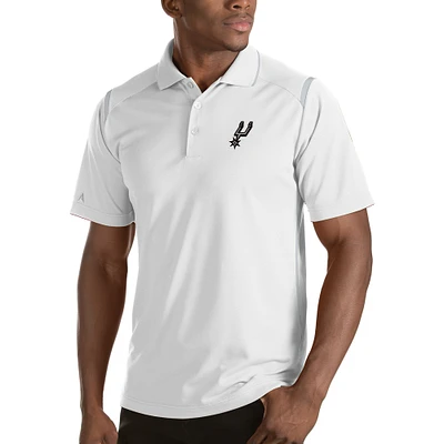 Men's Antigua White San Antonio Spurs Merit Polo