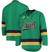 Men's Under Armour Green Notre Dame Fighting Irish Replica Hockey Jersey