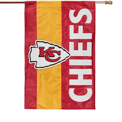 Kansas City Chiefs 28" x 44" Double-Sided Embellish House Flag