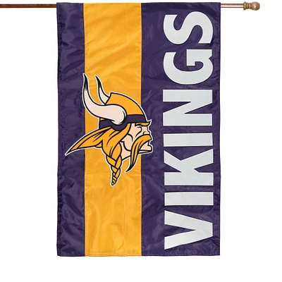 Minnesota Vikings 28" x 44" Double-Sided Embellish House Flag