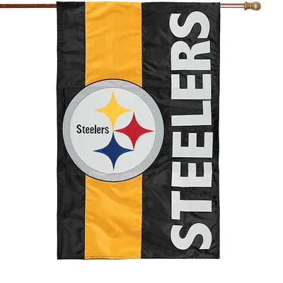 Pittsburgh Steelers 28" x 44" Double-Sided Embellish House Flag