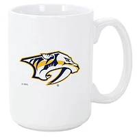 White Nashville Predators 15oz. El Grande Ceramic Mug