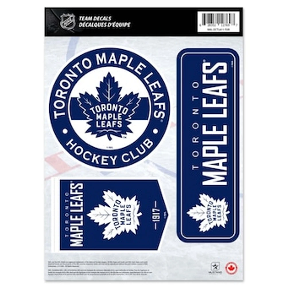 Blue Toronto Maple Leafs 8" x 11" Fan Decal Set