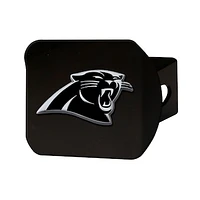 Carolina Panthers Chrome on Black Hitch Cover