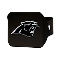 Carolina Panthers Chrome on Black Hitch Cover