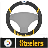Pittsburgh Steelers Logo & Wordmark Steering Wheel Cover