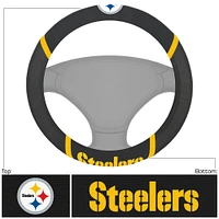 Pittsburgh Steelers Logo & Wordmark Steering Wheel Cover