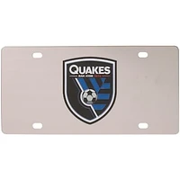 San Jose Earthquakes Stainless Steel Elite Logo License Plate