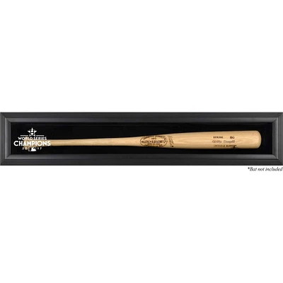 Houston Astros 2017 MLB World Series Champions Black Framed Wall-Mounted Logo Bat Display Case
