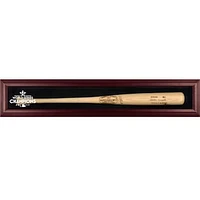 Houston Astros 2017 MLB World Series Champions Mahogany Framed Wall-Mounted Logo Bat Display Case