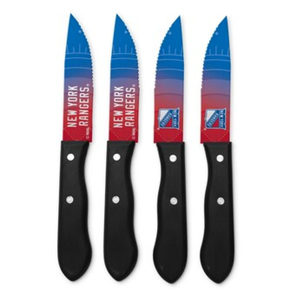 New York Rangers 4-Piece Steak Knife Set