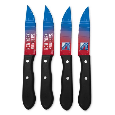 New York Rangers 4-Piece Steak Knife Set