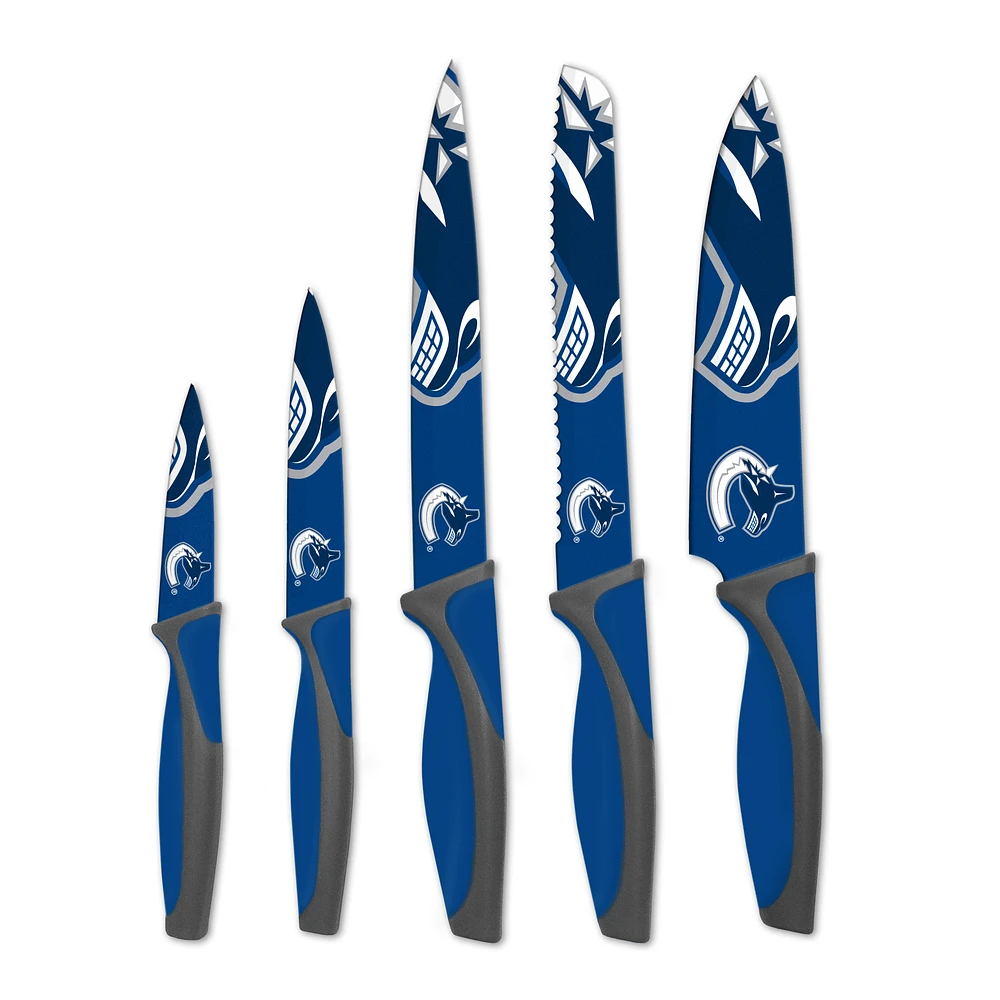 Blue Vancouver Canucks 5-Piece Kitchen Knife Set