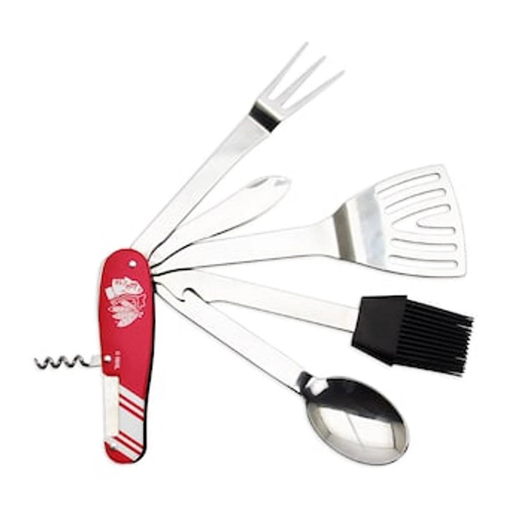 Red Chicago Blackhawks Barbecue Multi-Tool