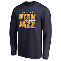 Men's Navy Utah Jazz We Are Hometown Collection Long Sleeve T-Shirt