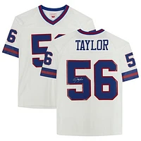 Lawrence Taylor New York Giants Autographed White Mitchell & Ness Replica Jersey