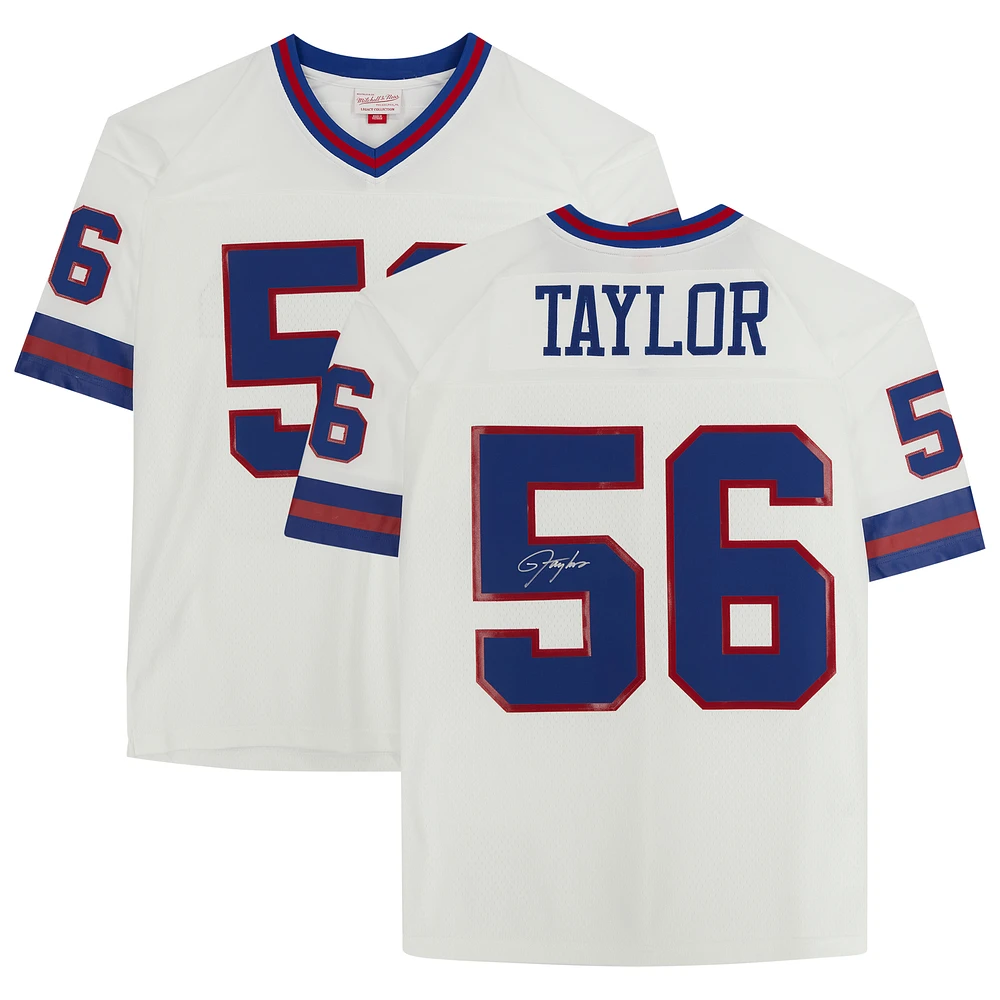 Lawrence Taylor New York Giants Autographed White Mitchell & Ness Replica Jersey