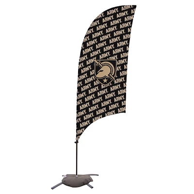 Army Black Knights 7.5' Wordmark Razor Feather Stake Flag with Base
