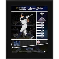 Aaron Judge New York Yankees 10.5" x 13" 2017 AL Rookie of the Year Sublimated Plaque