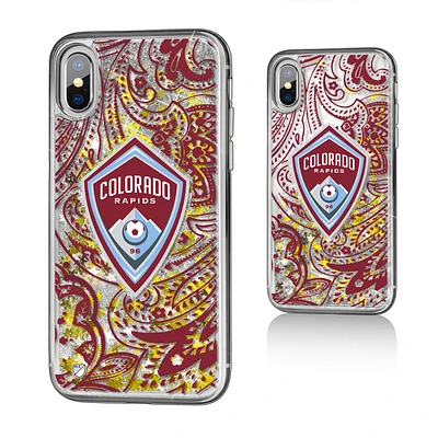 Colorado Rapids Pattern Glitter iPhone X/XS Case