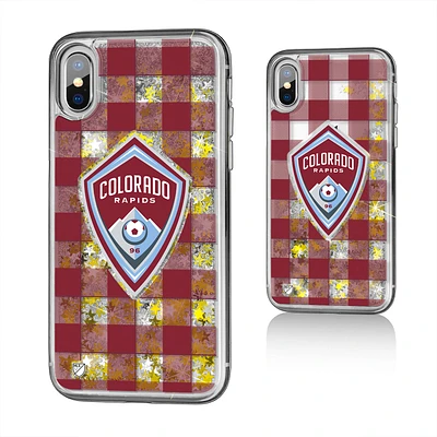 Colorado Rapids Plaid Glitter iPhone X/XS Case