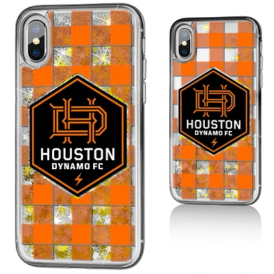 Houston Dynamo Plaid Glitter iPhone X/XS Case