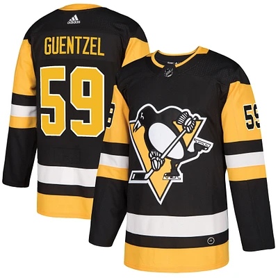 Men's adidas Jake Guentzel Black Pittsburgh Penguins Authentic Player Jersey