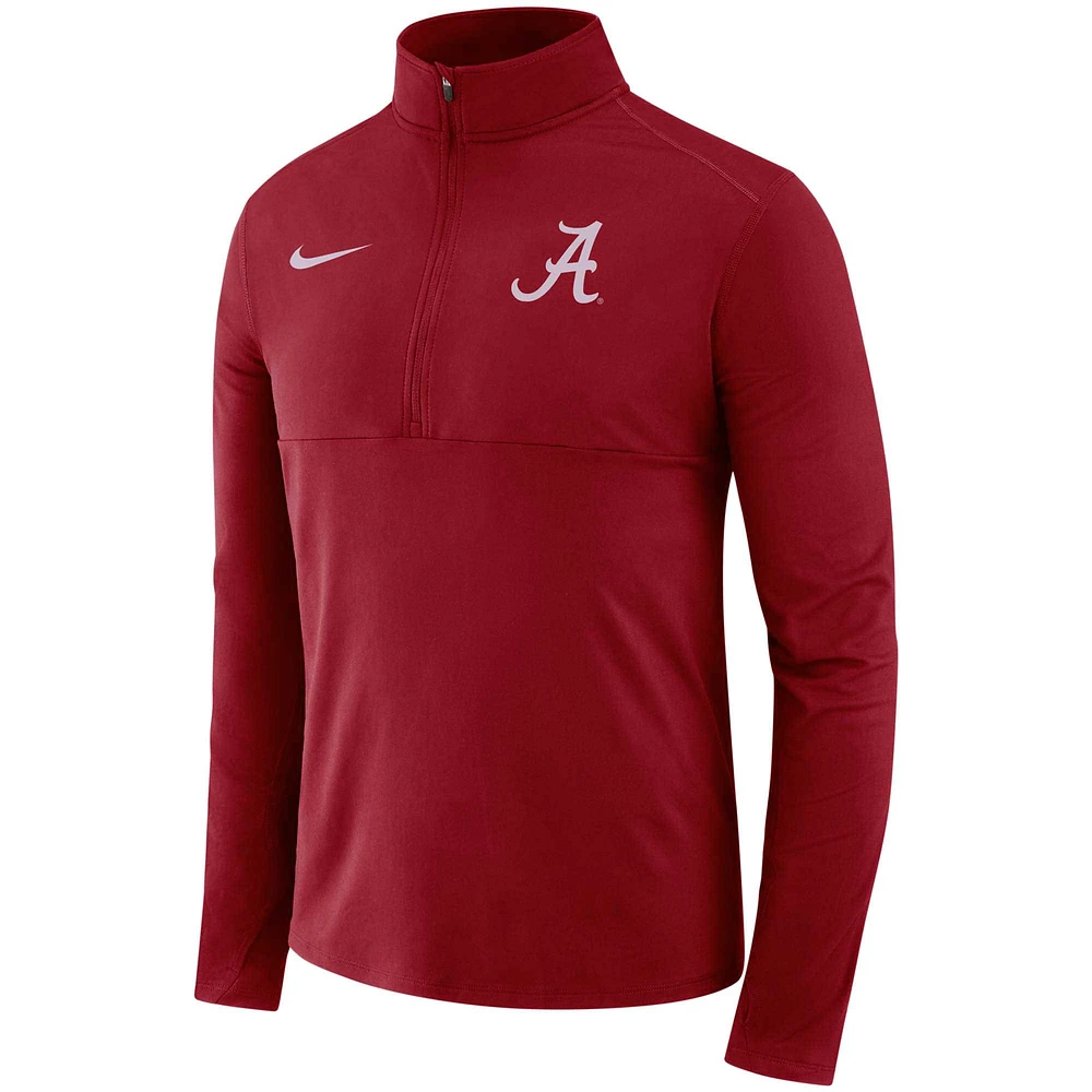 Men's Nike Crimson Alabama Crimson Tide Quarter-Zip Jacket