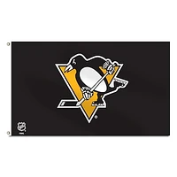 Black Pittsburgh Penguins 3' x 5' Banner Flag