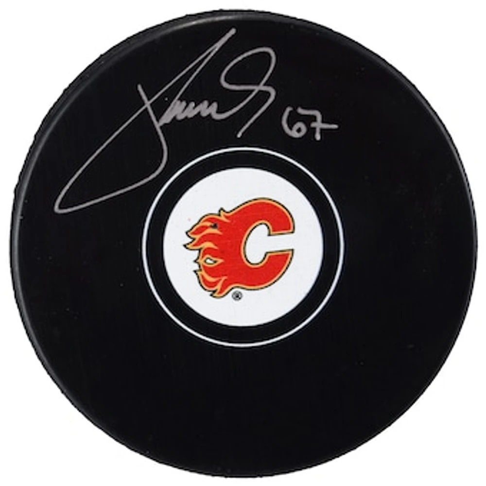 Michael Frolik Calgary Flames Autographed Hockey Puck