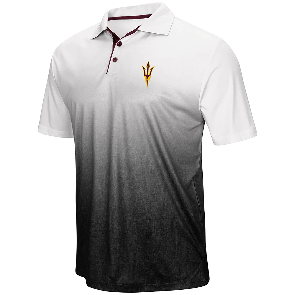 Men's Colosseum Heathered Gray Arizona State Sun Devils Magic Team Logo Polo