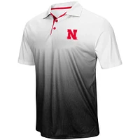 Men's Colosseum Heathered Gray Nebraska Huskers Magic Team Logo Polo