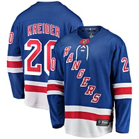 Men's Fanatics Chris Kreider Blue New York Rangers Home Breakaway Player Jersey