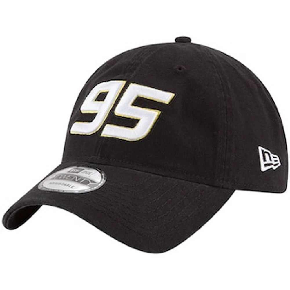 Men's New Era Black Kasey Kahne Enzyme Washed 9TWENTY Adjustable Hat