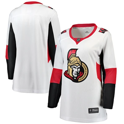 Women's Fanatics White Ottawa Senators Away Breakaway Jersey