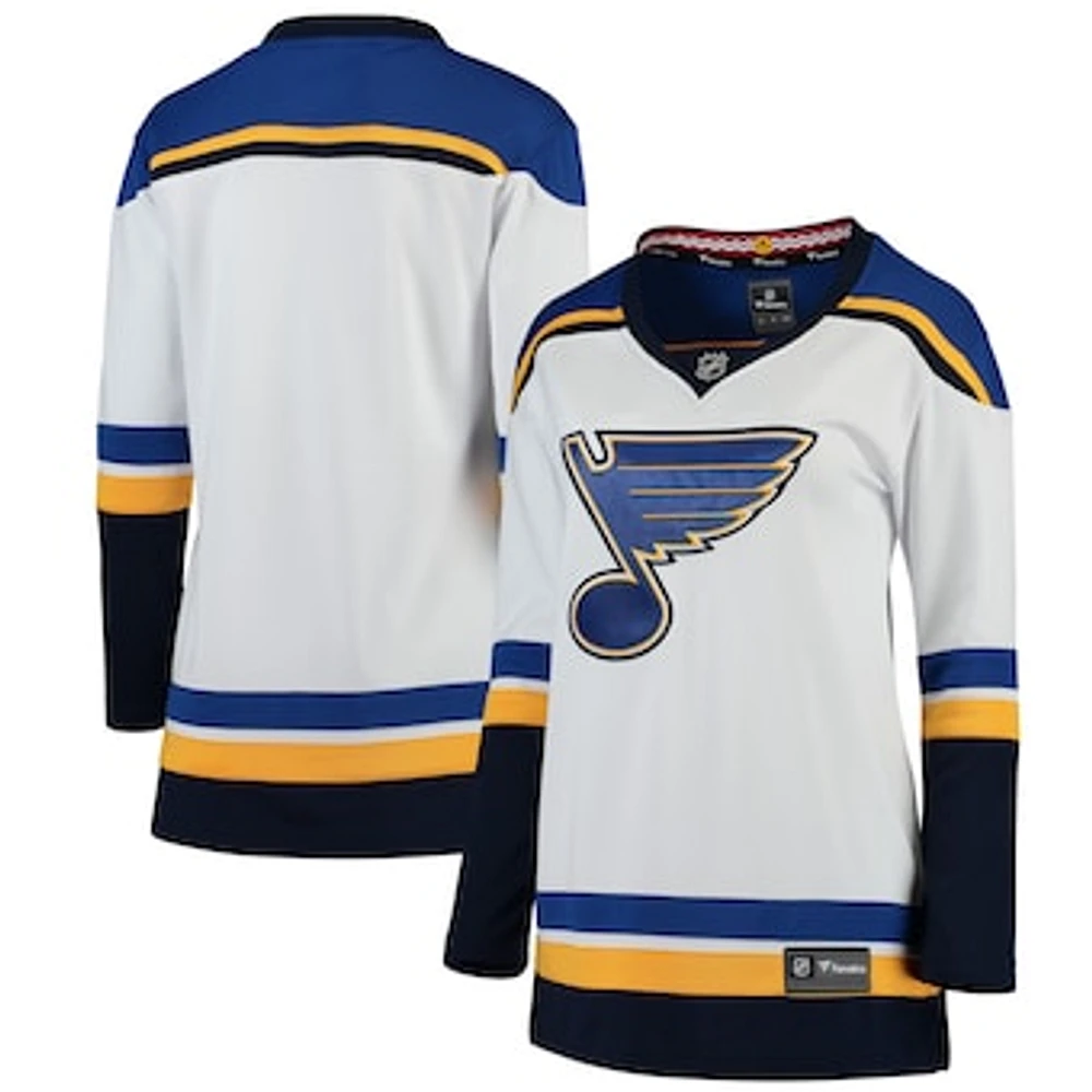 Women's Fanatics White St. Louis Blues Away Breakaway Jersey