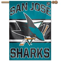 WinCraft San Jose Sharks 28" x 40" Wordmark Single-Sided Vertical Banner