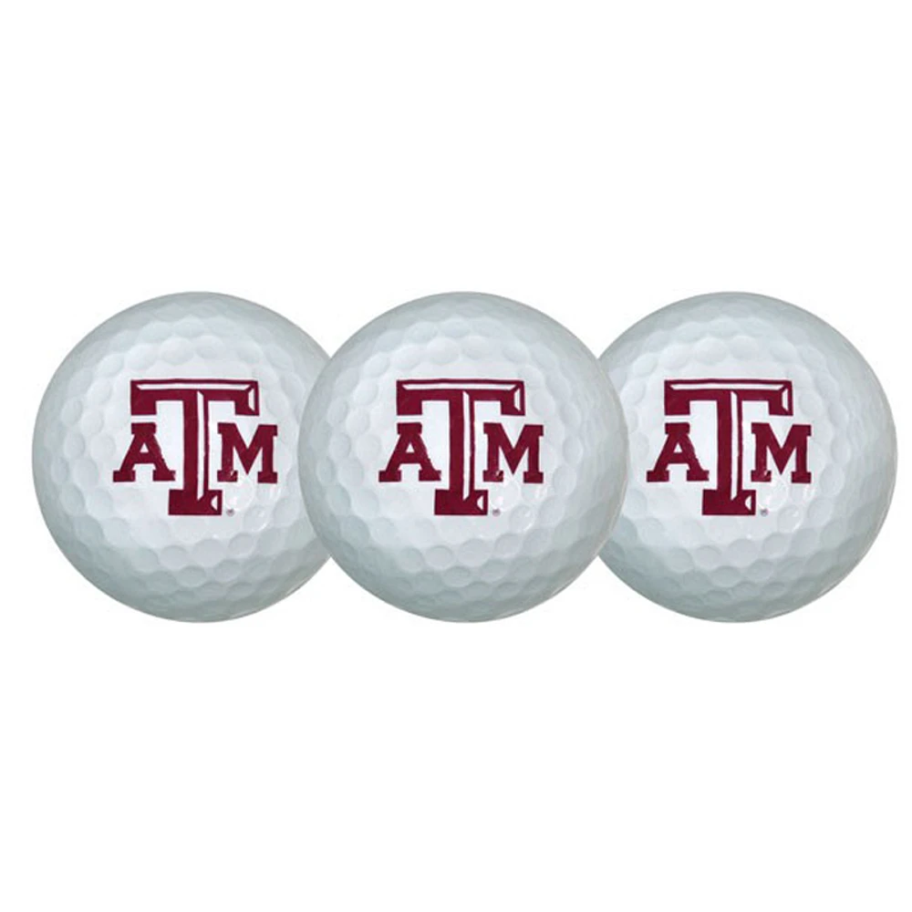 Texas A&M Aggies Pack of 3 Golf Balls