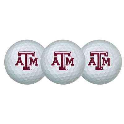 Texas A&M Aggies Pack of 3 Golf Balls