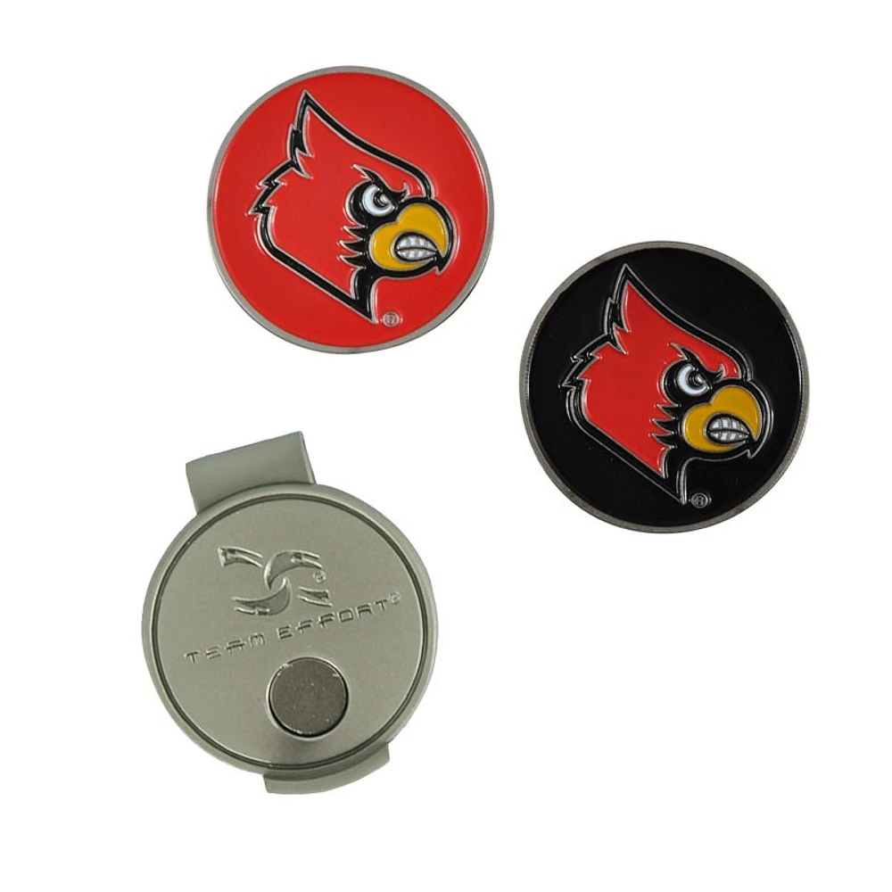 Louisville Cardinals Hat Clip & Ball Markers Set